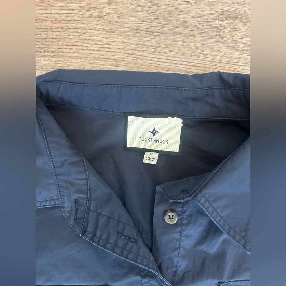 Tuckernuck Navy Lightweight Poplin Nala Dress Small - Picture 3 of 11